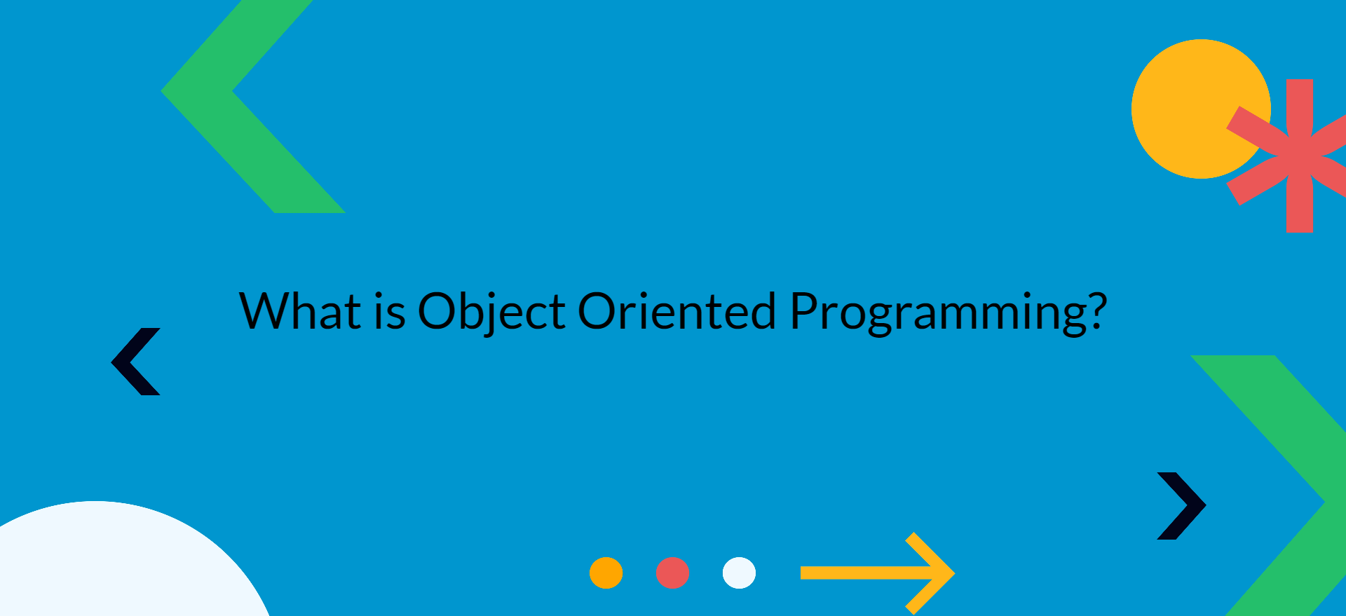 What is Object Oriented Programming?