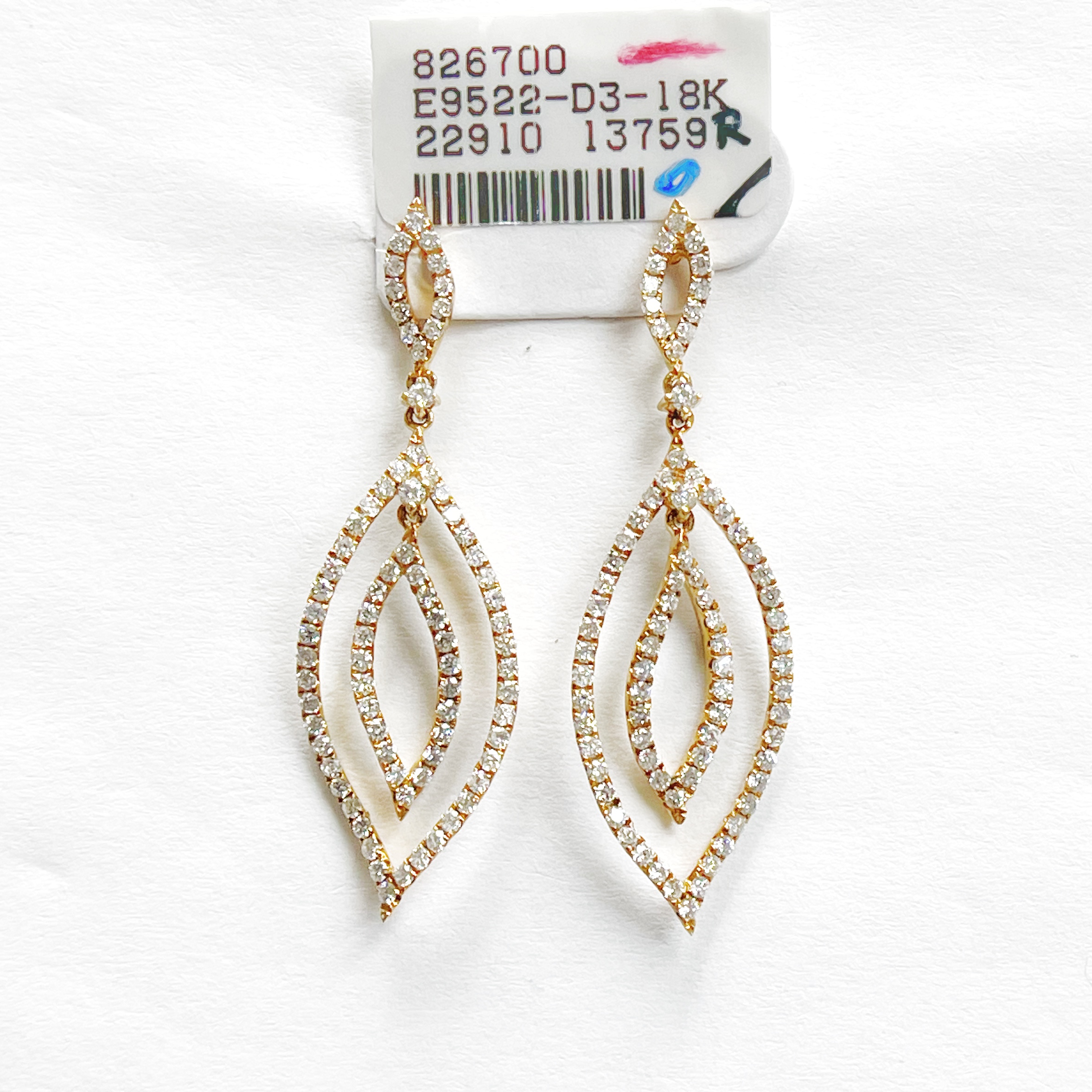 18K Diamond Earring