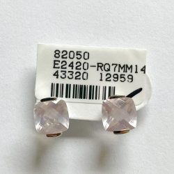 14K Rose Quartz Earring