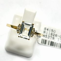 18K Green Amethyst Ring