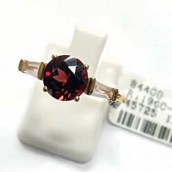 18K Garnet + Rose Quartz Ring