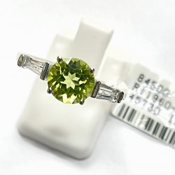 18K Peridot + Green Amethyst Ring