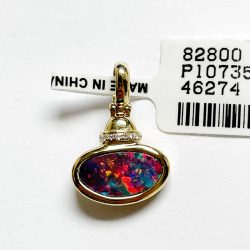 14K Doublet Opal Pendant