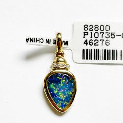 14K Doublet Opal Pendant