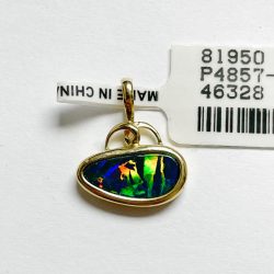 14K Doublet Opal Pendant