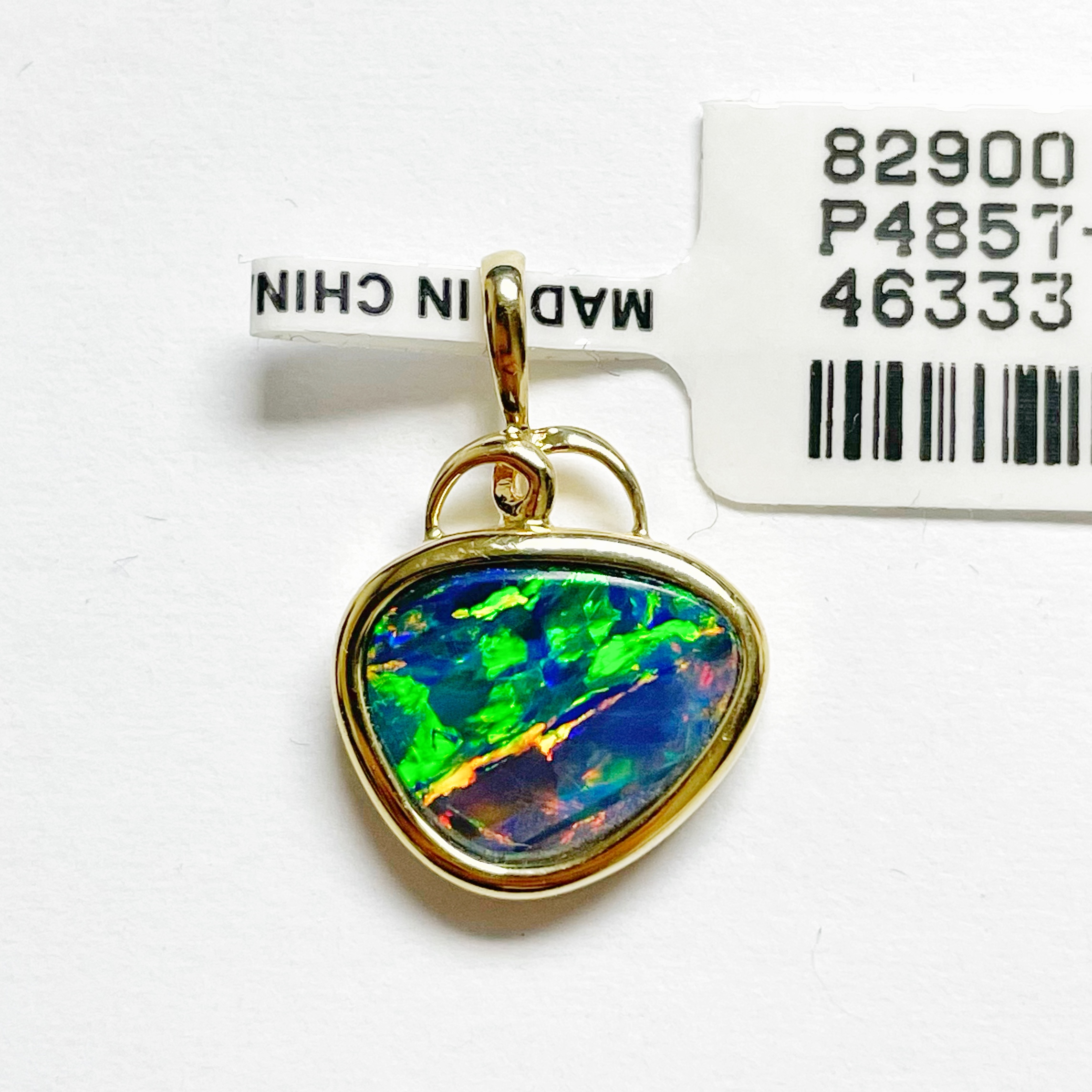 14K Doublet Opal Pendant