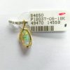 18K Solid White Opal Pendant