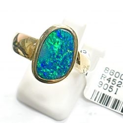 14K Doublet Opal Ring