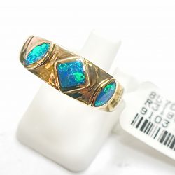 14K Inlay Opal Ring