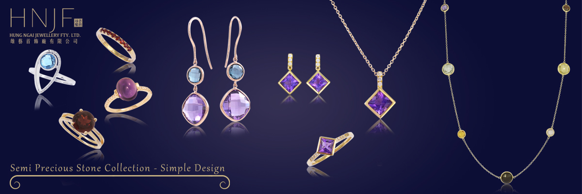 Semi Precious Stone Simple