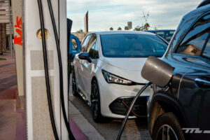 Growth in sales of electric cars in China.