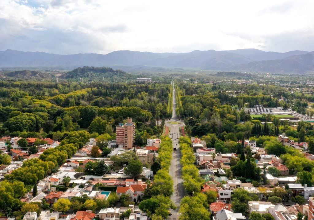 bosque urbano en Mendoza