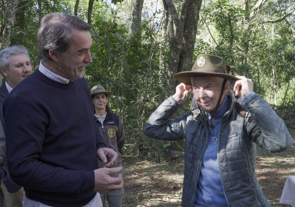 Jane Goodall en el Parque Nacional Iguazú