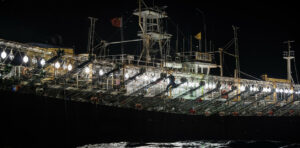 pesca china en el Mar Argentino