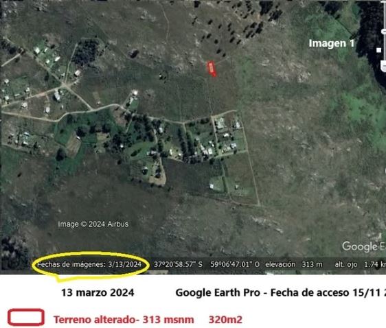 La zona del proyecto inmobiliario.