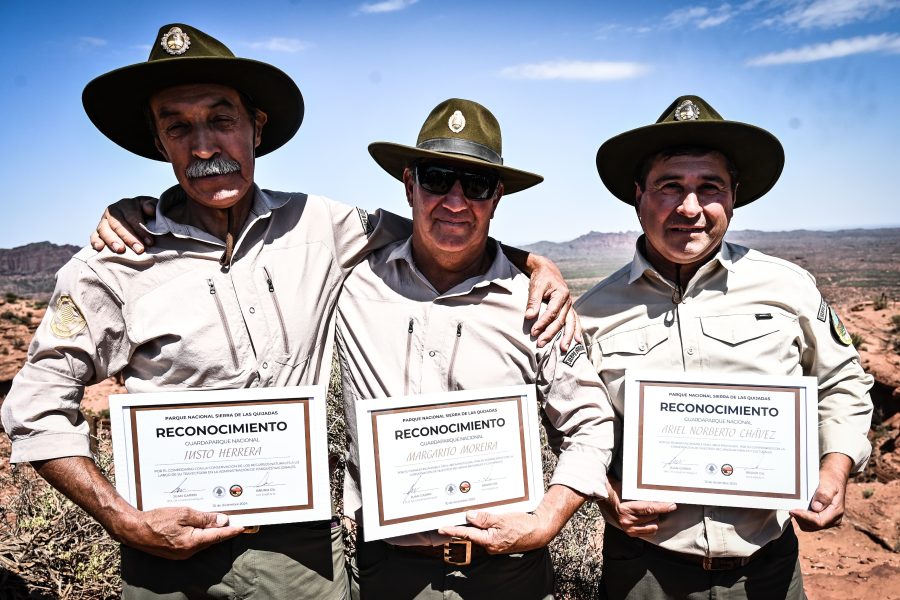 El reconocimiento a los guardaparques.