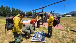 In recent days, brigadistas have faced difficult terrain and variable weather conditions.