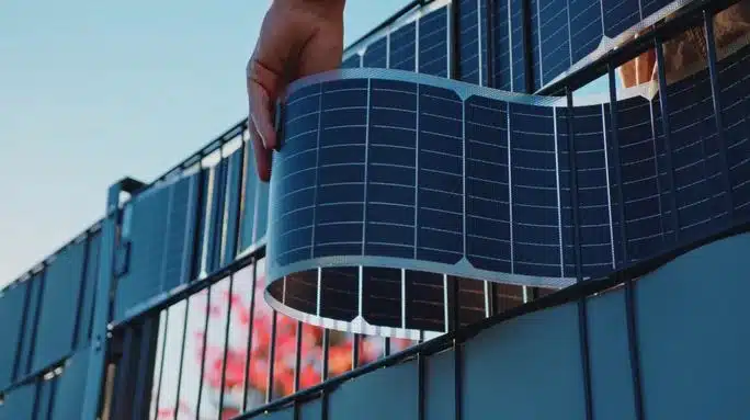 Paneles solares flexibles.