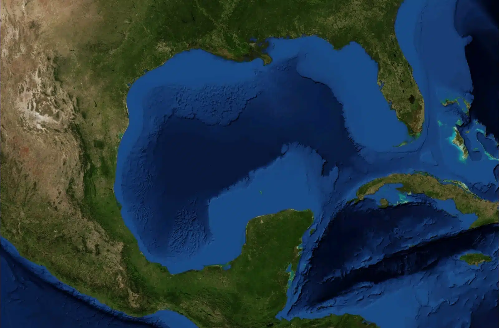 A denúncia pelo Golfo do México. (Foto: Wikipedia).
