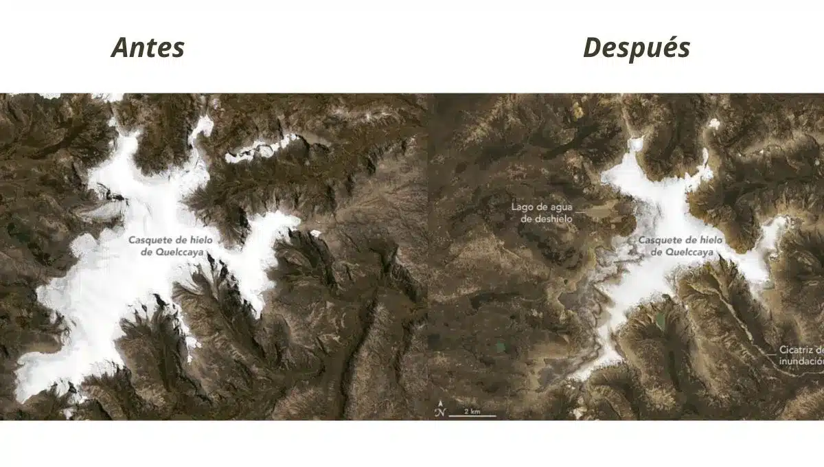 Imágenes de los glaciares tropicales de los Andes. Foto: Diario Uno.