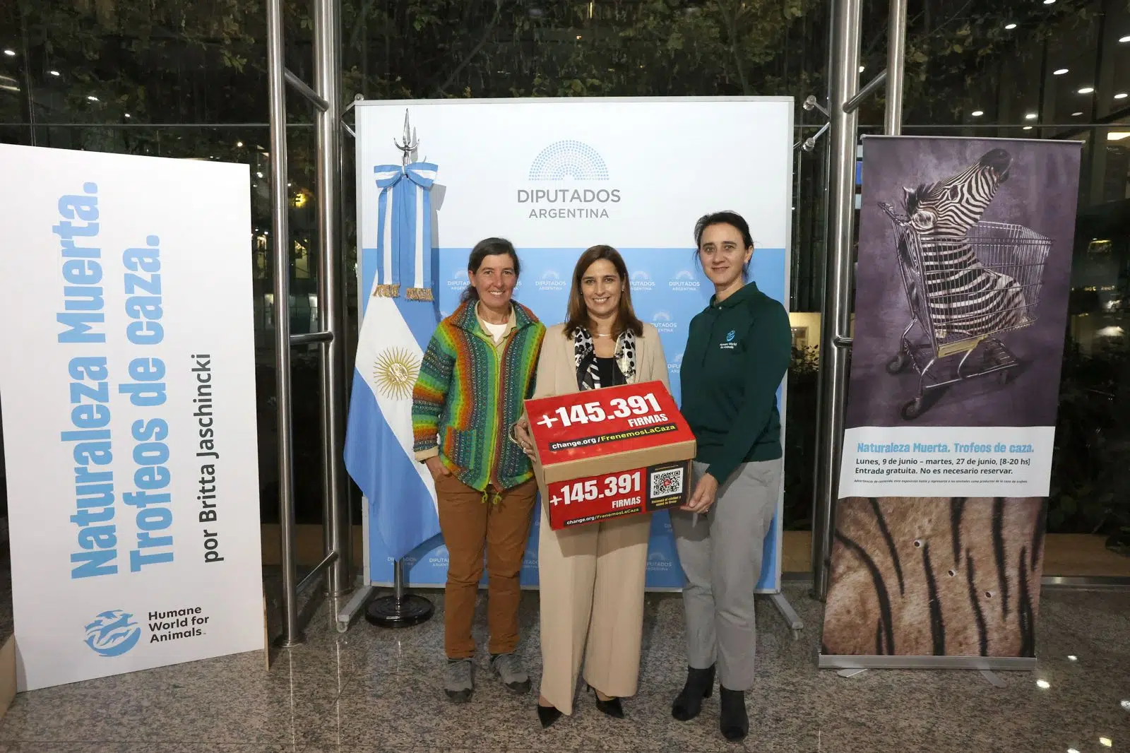 The exhibition arrives at the National Congress.