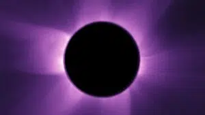Artificial solar eclipse. Photo: Social media.