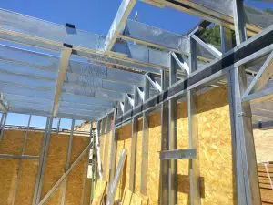 Sistema de construção steel frame. Foto: Perfiles Blancos.