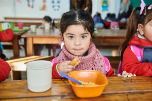 La importancia del desayuno saludable en los niños. Foto: Banco de Alimentos Buenos Aires.