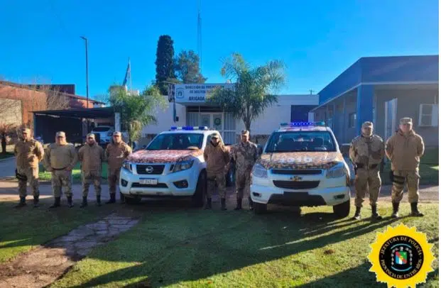 A operação de abate ilegal. (Foto: Polícia de Entre Ríos).