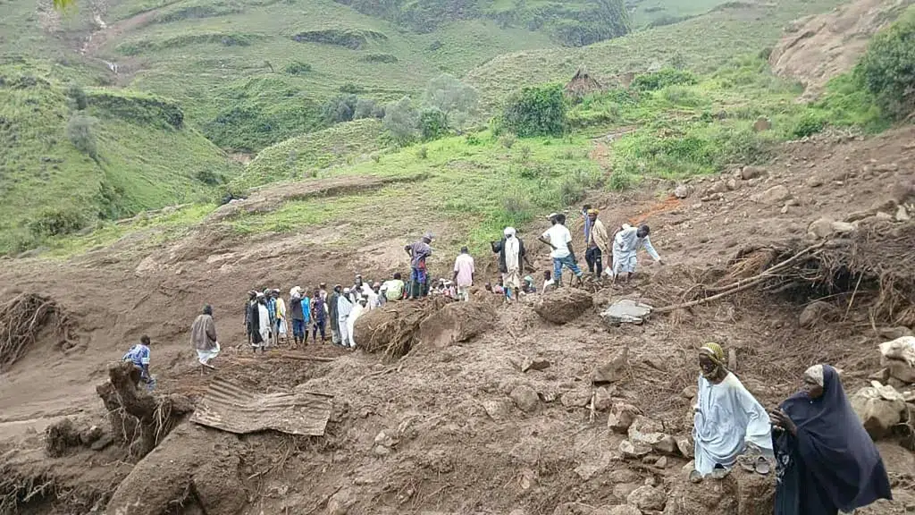 In addition to causing hundreds of victims, the landslide forced the inhabitants to evacuate the village. Photo: Swissinfo.