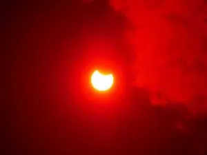 Partial solar eclipse. Photo: Unsplash.