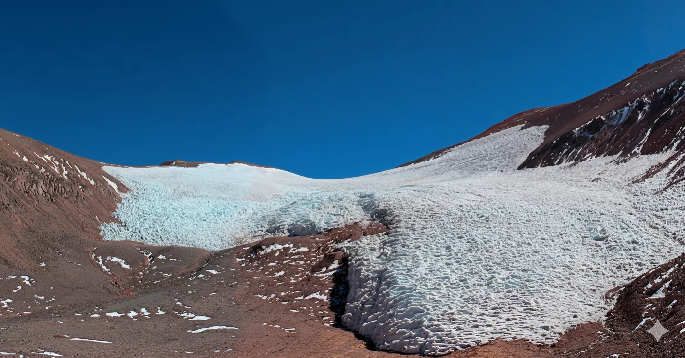 Derretimiento del Glaciar Agua Negra en San Juan. Foto: Noticias de montañas.