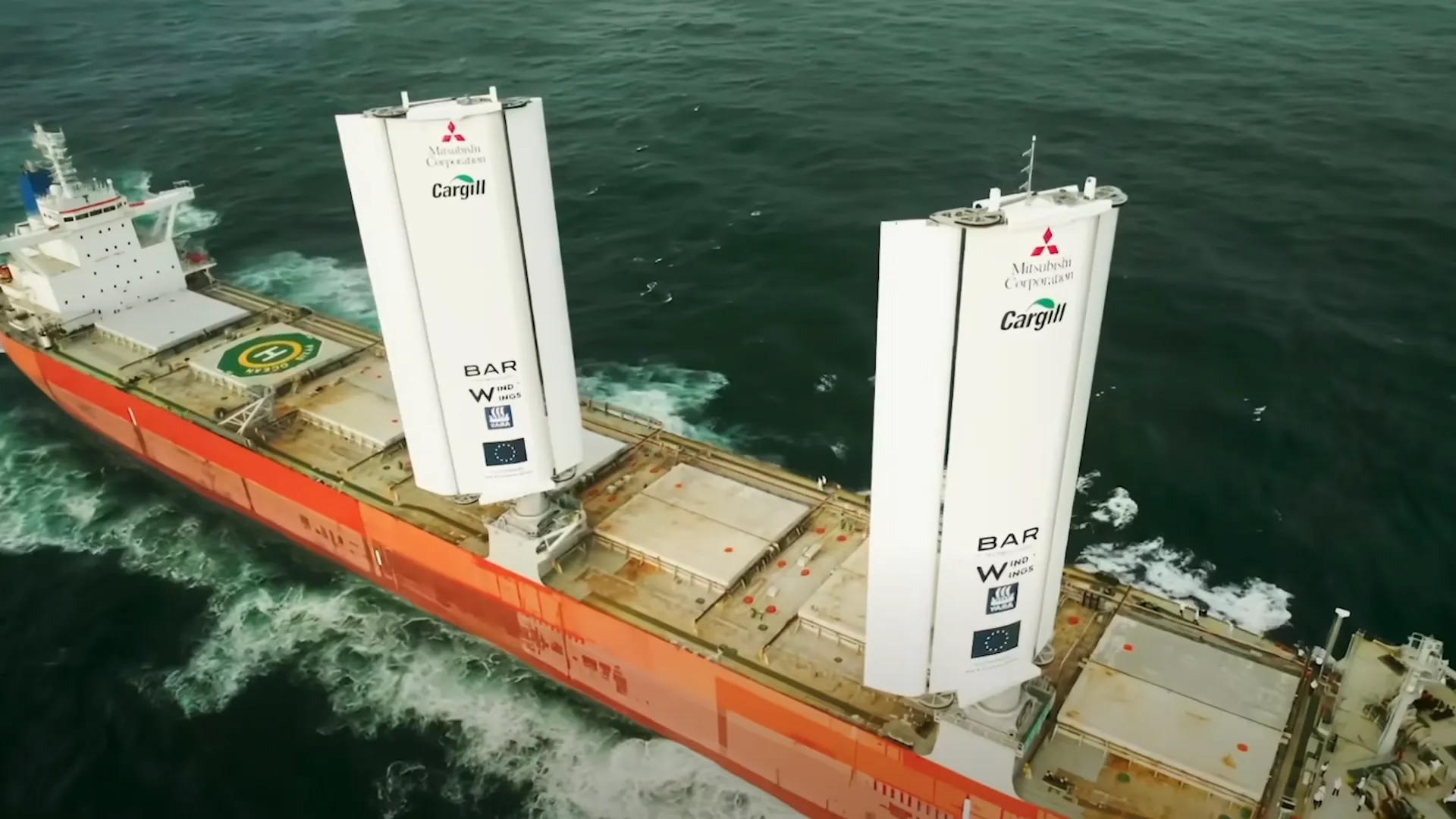 Pyxis Ocean, el primer buque carguero ecológico impulsado por energía eólica. Foto: The Cool Down.