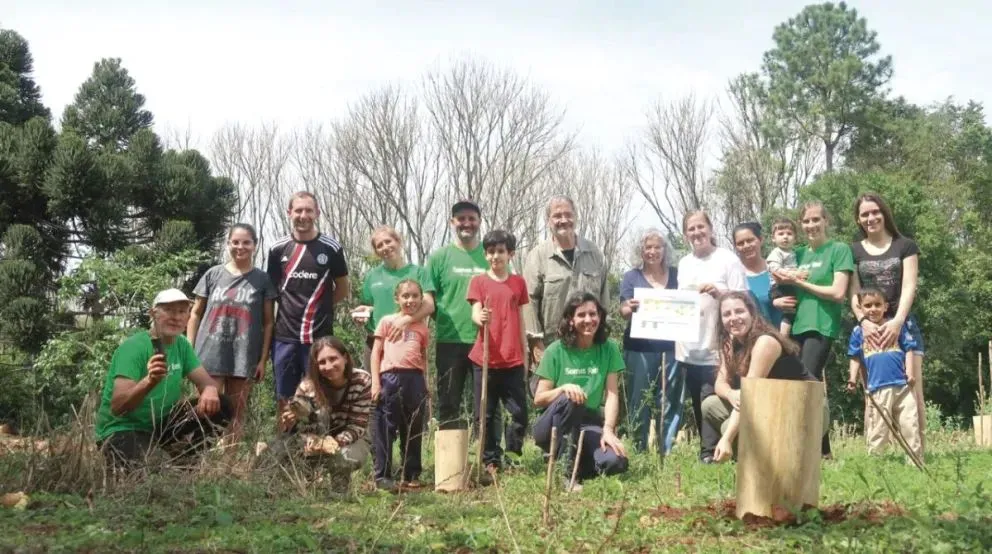 En San Pedro, Misiones, crearon un huerto comunitario para preservar los frutos nativos. Foto: El Territorio. 