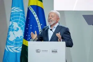 Lula Da Silva, le président du Brésil, à la COP30 à Belém.