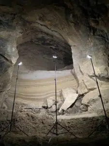 La cueva donde encontraron el ecosistema perdido hace más de 75 mil años en Noruega. Foto: Universidad de Oslo.