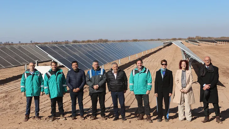 Parque solar El Quemado, en Mendoza