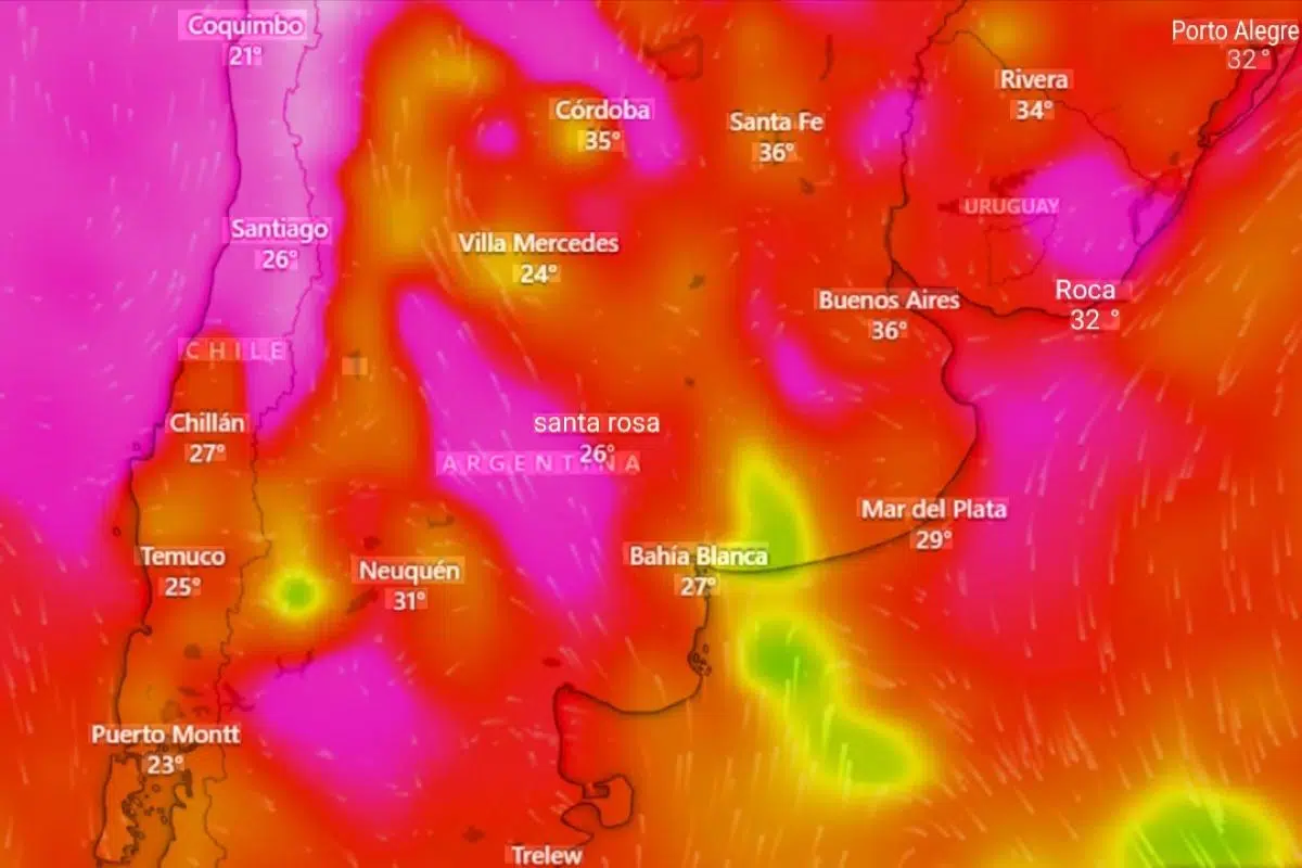 Forecast in the AMBA: rising temperatures and the imminent return of extreme heat