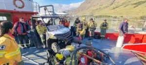 Un operativo integral detuvo el fuego en el Parque Nacional Los Glaciares. Foto: Argentina.gob.