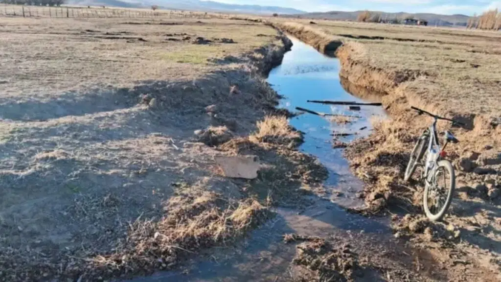 Sequía extrema en el Valle del Genoa, Chubut. Foto: El Chubut.