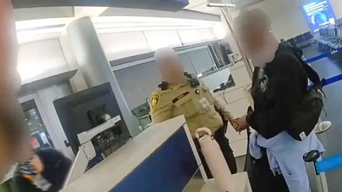 A woman was detained after attempting to abandon her dog at the Las Vegas airport: she left it tied to a counter