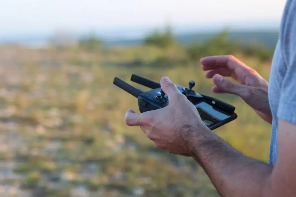 uso de drones en el campo