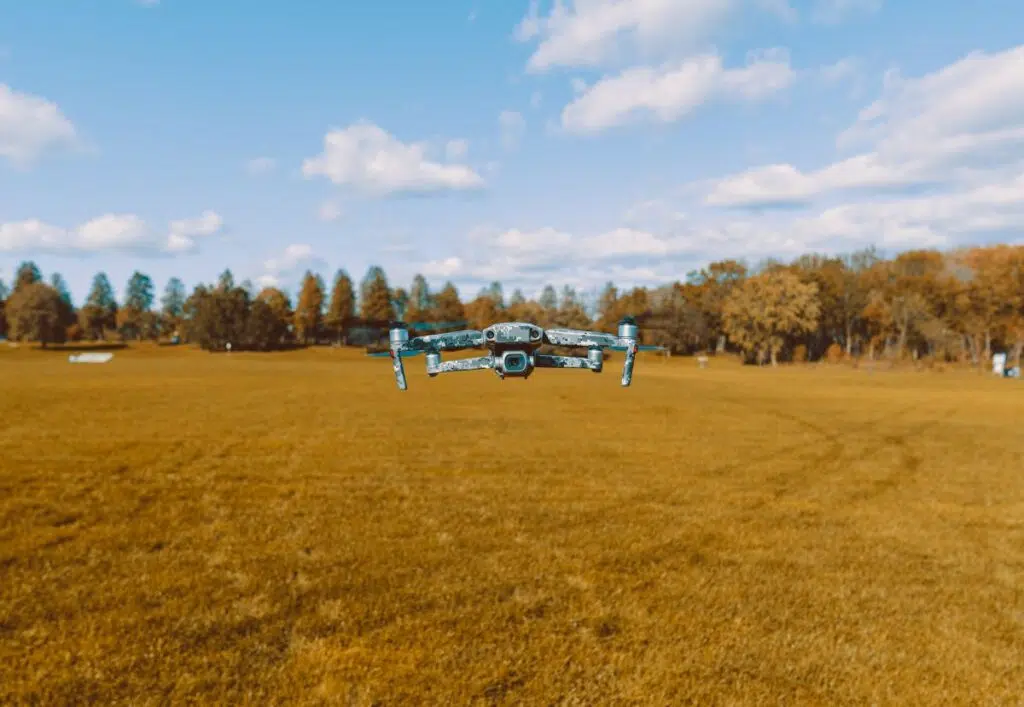 uso de drones en el campo