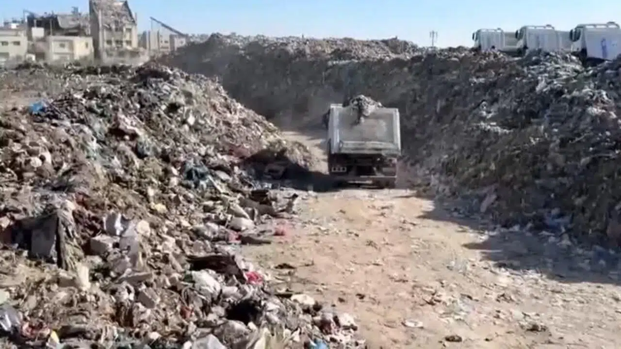 décharge à Gaza