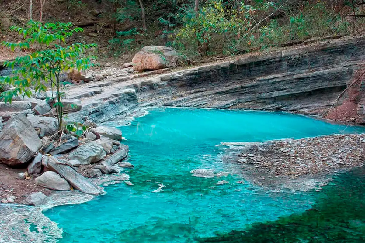 Hot Springs of Río Jordán, the turquoise oasis of Jujuy nestled between hills and jungle, standing as a unique landscape in northern Argentina