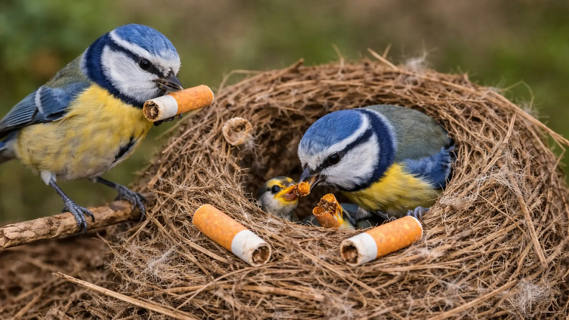 Urban birds use cigarette butts in their nests: the significance of this scientific finding in Mexico City