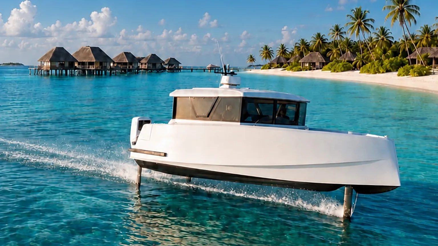 A revolution in island mobility: Maldives deploys 100 electric hydrofoil boats for more sustainable tourism