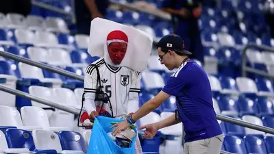 The Japanese example of collective cleaning at the 2026 World Cup promotes an environmental culture that transcends the stands. Photo: El Destape.