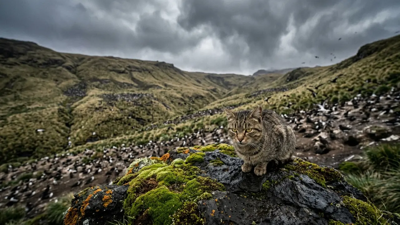 The challenge of saving millions of birds on Marion Island: from five cats to control a mouse plague to an environmental disaster