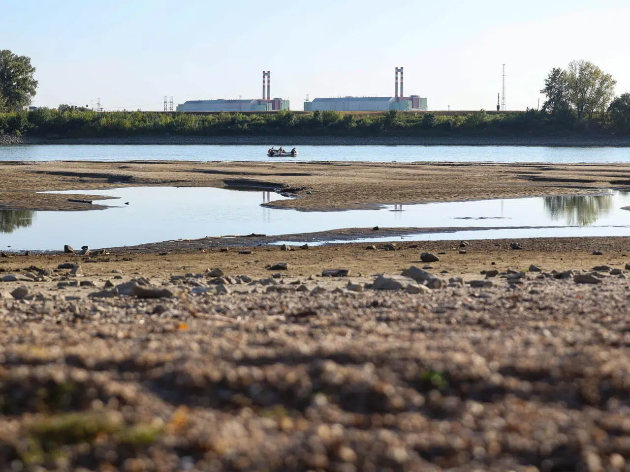 Historic drought in the Danube River uncovers German ships sunk in 1944 and remains of a woolly mammoth
